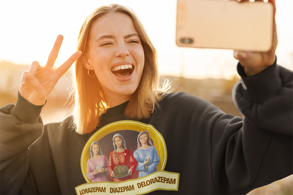 Tre Benzodiazepine / Felpa - immagine 2